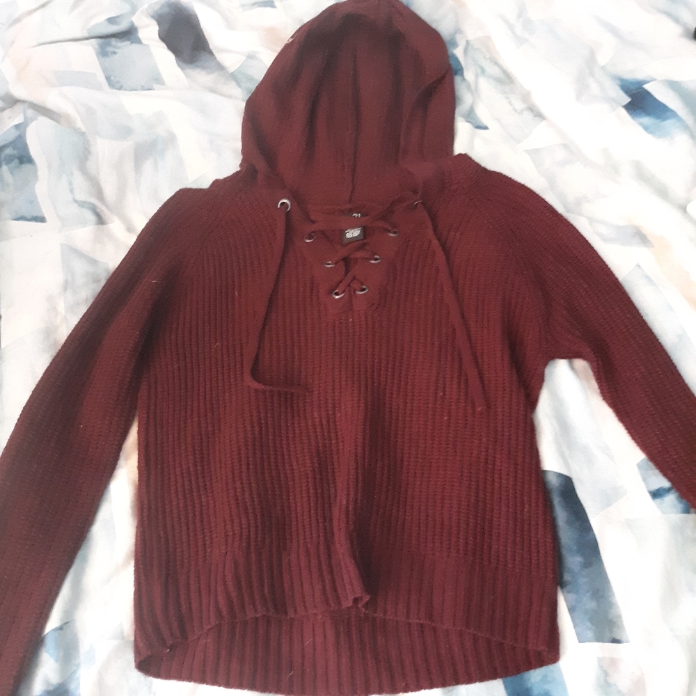 Rue21 lace up sweater